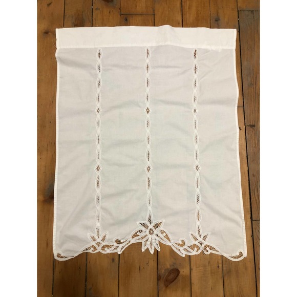 nobrand Accents Vintage Battenburg Lace Window Curtain Panel 29w X